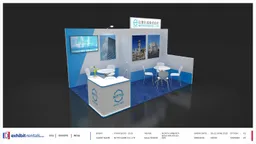 10x15 Péninsule booth design by Exhibit-Rentals